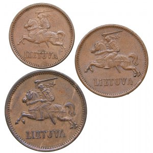 Lithuania 5, 2, 1 centas 1936