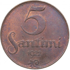 Latvia 5 santimi 1922