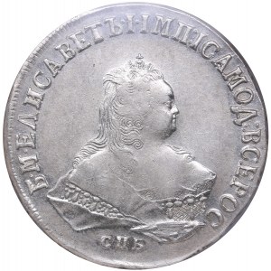 Russia Rouble 1751 СПБ NGC AU 55