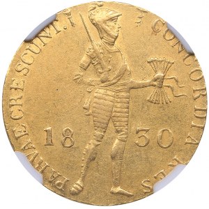 Russia Ducat 1830 - Russian imitation of Netherlands gold ducat NGC AU 58
