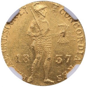 Russia Ducat 1837 - Russian imitation of Netherlands gold ducat NGC MS 62+