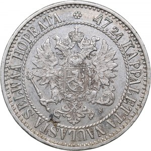 Russia - Grand Duchy of Finland 2 markkaa 1866 S