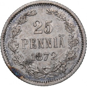 Russia - Grand Duchy of Finland 25 penniä 1872 S