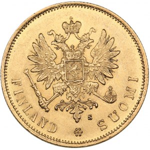 Russia - Grand Duchy of Finland 10 markkaa 1879 S