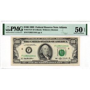 USA 100 dollars 1993 PMG 50 EPQ