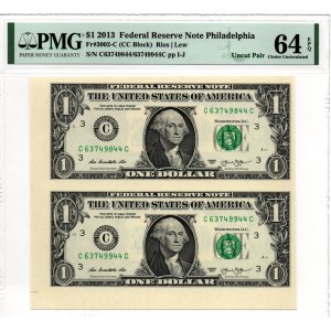 USA 1 dollar 2013 PMG 64 EPQ