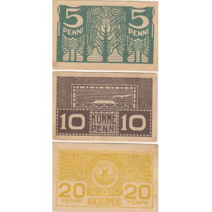 Estonia 5, 10, 20 penni 1919