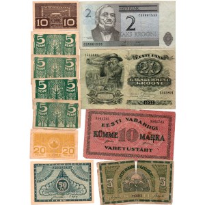 Estonia lot of paper money (17)