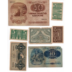 Estonia lot of paper money (7)