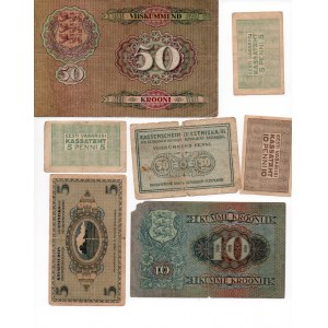 Estonia lot of paper money (7)