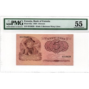 Estonia 5 krooni 1929 PMG 55