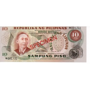 Philippines 10 piso 1978 - SPECIMENS