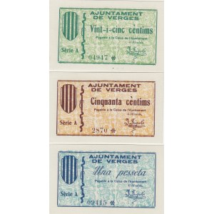 Spain 0,25-1 peseta 1937