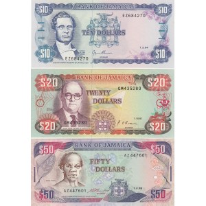 Jamaica 5-500 dollars 1991-94