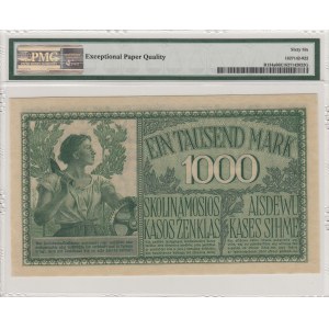 Germany - Lithuania Kowno (Kaunas) 1000 mark 1918 PMG 66 EPQ
