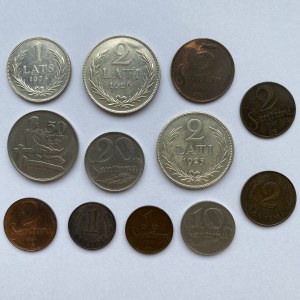 Latvia lot of coins (12)