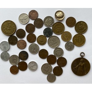 Lot of coins, medal, badge (36)