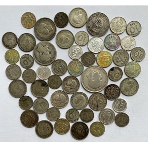 Coins of Denmark, Sweden, Finland, Great Britain (52)