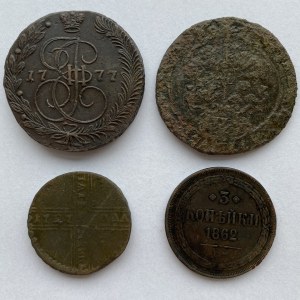 Russia, Sweden coins 1628-1862 (4)