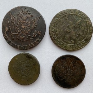 Russia, Sweden coins 1628-1862 (4)