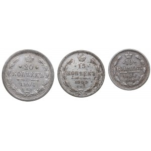 Russia lot of coins 1900-1904 (3)