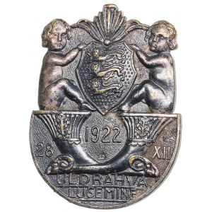 Estonia badge General census 28.XII.1922