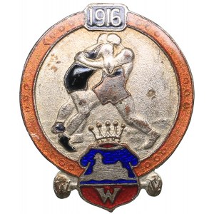 1916 wrestling championship badge