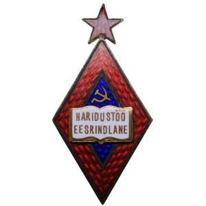 Russia - USSR ESSR excellent in education badge