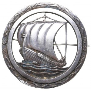 Estonia silver broch - Viking ship