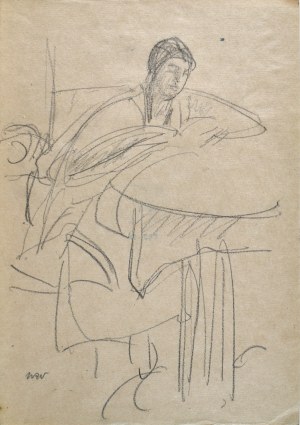 Wojciech WEISS (1875-1950), Maryla czytająca przy stole, ok. 1913