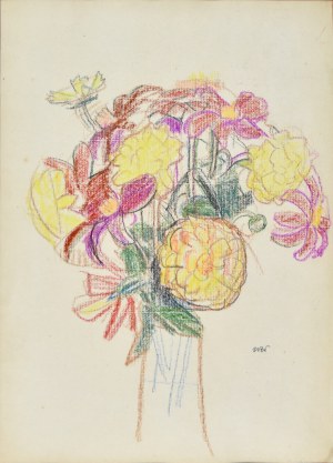 Wojciech WEISS (1875-1950), Bukiet kwiatów ogrodowych, 1910