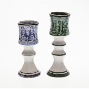 Pair of candlesticks - Cooperative of Folk and Artistic Industry Kamionka in Lysa Gora.