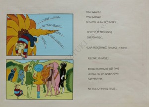 Grażyna Dłużniewska, Ilustracje do komiksu „Trzynaste piórko Eufemii” Macieja Wojtyszki (1977) - 10 plansz