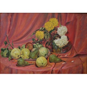 Antoni Kierpal (1898-1960), Martwa natura z jabłkami i gruszkami