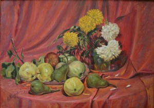 Antoni Kierpal (1898-1960), Martwa natura z jabłkami i gruszkami