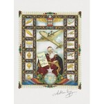 Artur Szyk (1894-1951), Poczta lotnicza na świecie-strona tytułowa
