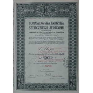 Akcja na 120 złotych. Tomaszowska Fabryka Sztucznego Jedwabiu (1936)