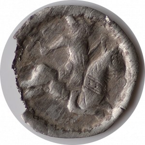 Bela III 1172-1196, brakteat - jeździec na koniu