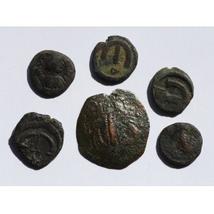 Zestaw 6 monet, Bizancjum