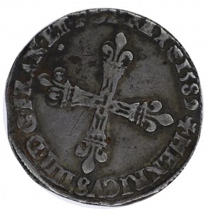 Henryk Walezy, 1/4 ecu 1589 A