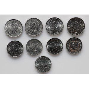 zestaw 9 monet
