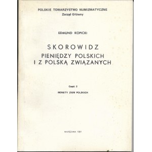 Kopicki, cz. 2 Monety ziem Polskich, tabele
