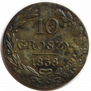 Polska pod zaborami, 10 Groszy 1838, Warszawa