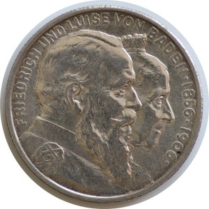 Niemcy, Badenia, 2 Marki, 1906, Fryderyk I