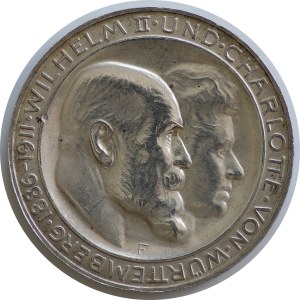 Niemcy, Wirtembergia,Wilhelm II, 3 Marki 1911F