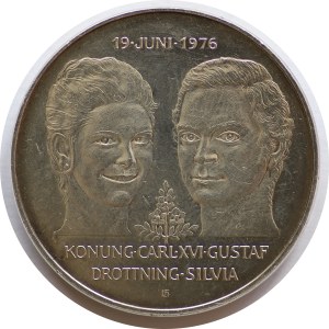 Szwecja, 50 koron 1976, Ślub Karola XVI