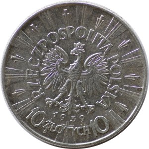 10 złotych Piłsudski, 1939