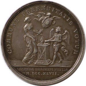 Medal 1747 Maria Józefa - zaślubinowy