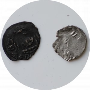 zestaw 2 monet z Pyrzyc - kwartnik + denar