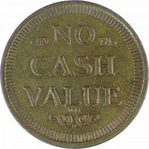 USA, żeton NO CASH VALUE